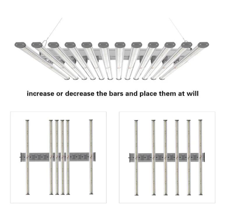 2.91umol/J Dimmable Folding 720W LED Grow Light 1000W Professional Grow Light for Indoor Plant Greenhouse Grow Tent