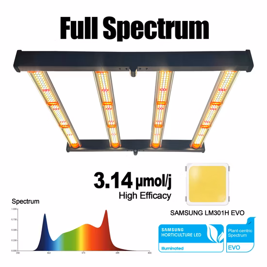 Zusammenklappbares Vollspektrum Lm301b LED-Chips, kommerzielles Gartenbau-680-W-LED-Wachstumslicht